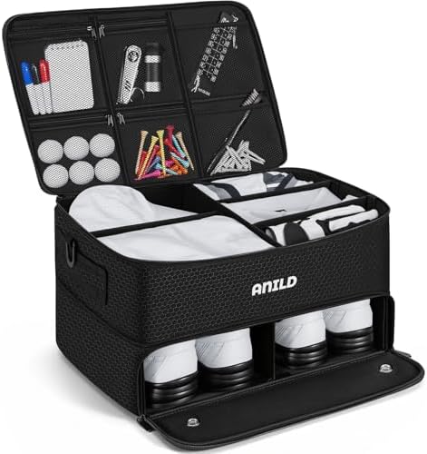 Amazon.com: ZEEMO Golf Trunk Organizer, 2 Layer Car Locker with