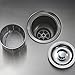 KRAUS Premier 15-inch 18 Gauge Undermount Single Bowl Stainless Steel Kitchen Bar Sink, KBU17