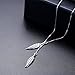 Sterling Silver Plated Leaf Pendant Necklace for Women Teen Girls Jewelry