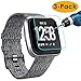 KIMILAR [3-Pack] Screen Protector Compatible with Fitbit Versa/Versa Lite Smart Watch, Waterproof Tempered Glass Screen Protector [9H Hardness] [Crystal Clear] [Scratch Resist], Not Fit Versa 2 primary