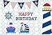 CSFOTO 8x6ft Background for Sailboat Lighthouse Happy Birthday Party Photography Backdrop Boy Birthday Bash Ornament Nautical Element Banner Children Kid Baby Photo Studio Props Vinyl Wallpaper