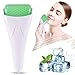 Face Ficial Jade Ice Roller – Natural 100% Real Jade Roller Anti Wrinkle Gua Sha Tool With Cooling Ice Roller for Face & Eye Puffiness Migraine Pain Relief Facial Massager Treatment Skin Care Products