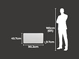 Adam Solis NDT-22B1 White Ceramic Core Electric Radiator 2000W Wall Mounted view 8