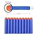 6MILES 300 Pcs 7.2*1.3 Cm EVA Dark Blue Foam Soft Refill Bullet Darts for Nerf N-strike Elite Series Blasters Kid Toy Gun Parts Play GameSlight Fast Firm Accesory Birthday Gift
