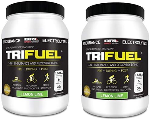 TRIFUEL - 3-in-1 Endurance and Recovery, Hydration, BCAA, Electrolyte Enhanced Drink (2 Pack Lemon Lime (Save 15))