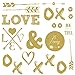 RoomMates Gold Love With Hearts And Arrows Peel And Stick Wall Decals,Multicolor
