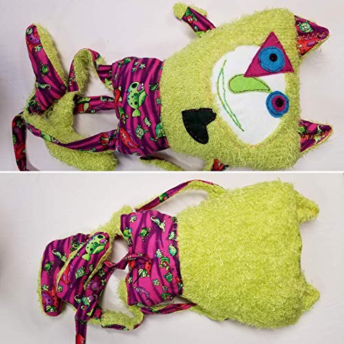Big Goofy Monster Doll Handmade Pillow Lovable - Thumbnail 3