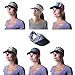 Women's Sun Visor Hat with Ponytail Hole UV protection Shade Cap with Wide Brim Multi-Color Head-wrap for Active Lifestyle