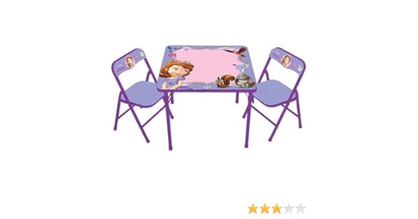 sofia the first table and chairs