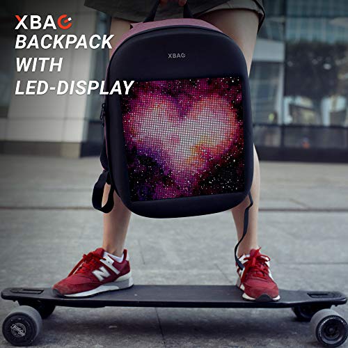 XBAG LED Backpack Customizable Led Screen Hard Case Laptop Backpack Calendar Led Backpack
