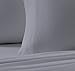 Brielle Home Jersey Knit (T-Shirt) Sheet Set, 100% Cotton, Cal-King, Grey