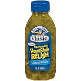 Vlasic Squeezeable Homestyle Sweet Relish, No Sugar Added, Keto Friendly, 8 Pack - 9 FL OZ Bottles