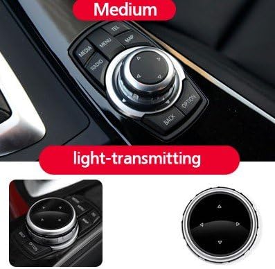 VCiiC iDrive Car Multimedia Buttons Cover Stickers for BMW X1 X3 X5 X6 F30 E90 E92 F10 F18 F11 F07 GT Z4 F15 F16 F25 E60 E61 etc