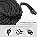 POYINRO Expandable Garden Hose, 75ft Strongest Expanding Garden Hose on The Market with Triple Layer Latex Core & Latest Improved Extra Strength Fabric Protection for All Your Watering Needs Black