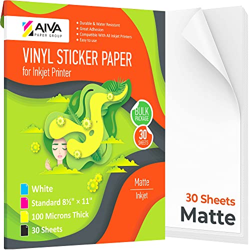 Printable Vinyl Sticker Paper Waterproof Decal Paper for Inkjet