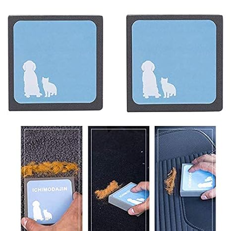 Hair Cleaning Tool,(2 Stücke) Haustier Fell Fussel Bürste Fusselbürste, Pet Hair Cleaning für Kissen Sofas Kleidung Autositzen, benutzt auf Möbeln, Teppichen, Pferdewolldecken u.