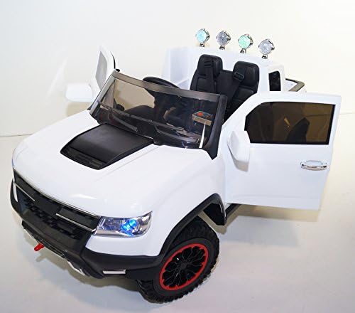 Newest GM Chevy SUV Style Kids Ride on Truck, Toy Car, Lights, Music, Opening Doors, Remote Control