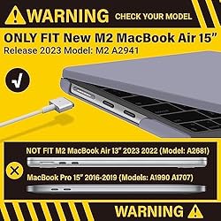 IBENZER Compatible with New 2024 2023 MacBook Air