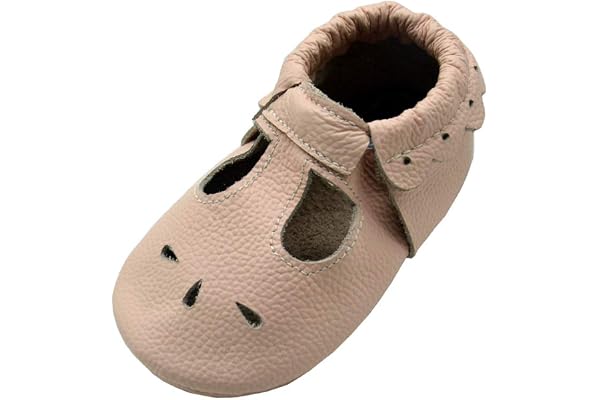 iEvolve Baby Leather Shoes Soft First Walker Shoes Crib Shoes Moccasins for Toddlers