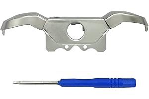 Hisonders Replacement Silver LB RB Bumper Trigger & Middle Kit for Xbox One Elite Controller and New Style Xbox One with 3.5m