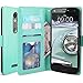 Droid Turbo 2 Case, LK Droid Turbo 2 Wallet Case, Luxury PU Leather Case Flip Cover Built-in Card Slots & Stand For Motorola Moto Droid Turbo 2, MINT