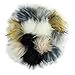 DIY 12pcs Faux Raccoon Fur Pom Pom Ball for Knitting Hat DIY Accessories - Neutral Color