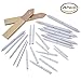eBoot 24 Pieces Blending Stumps and Tortillions Set with 2 Pieces Sandpaper Pencil Sharpener for Student Sketch Drawing Accessories