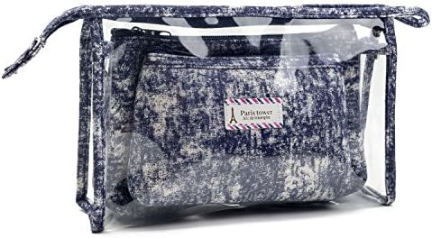 Women Daily Use Makeup Bags 3 Pieces Cosmetic Bags for Travel Organizer (Purple-1035d)