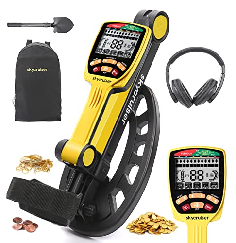 Metal Detector for Adults Professional - Foldable Metal Detector with Precise Positioning and Tone Recognition, 8 Recognition Elimination Modes Gold Detector, 10” Waterproof Search Coil