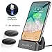 for iPhone Charger Dock, RAXFLY [ Removable Magnetic Lightning Connector ] Desktop Charging Stand Station for Apple iPhone SE / 5 / 5S / 5C / 6/ 6S / 7/8 / Plus X/iPod Nano/iPod Touch