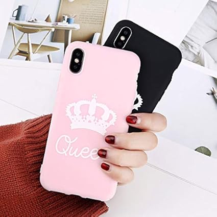 Amazon Com Iphone X Slim Case King Queen Crown His Hers