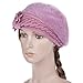 Vbiger Women's Winter Beanie Berets Hat (Purple)