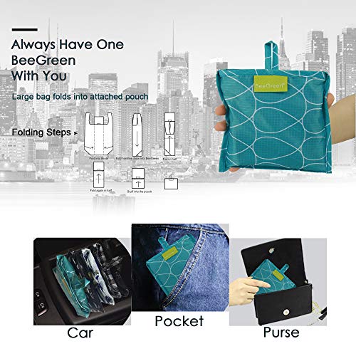 3 Reusable+Foldable+Polyester+Waterproof+Lightweight