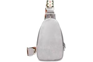 WSRYDJDL Women Chest Bag Sling Bag Small Crossbody PU Leather Satchel Daypack Shoulder backpack for traveling hiking Cycling