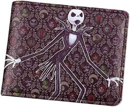 Wallet Nightmare Christmas Anime Wallet Jack Skellington Wallet Short Purse Bag, Q -02