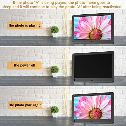 Kenuo 12 inch Digital Picture Frame, 1920x1080 IPS Screen Digital Photo