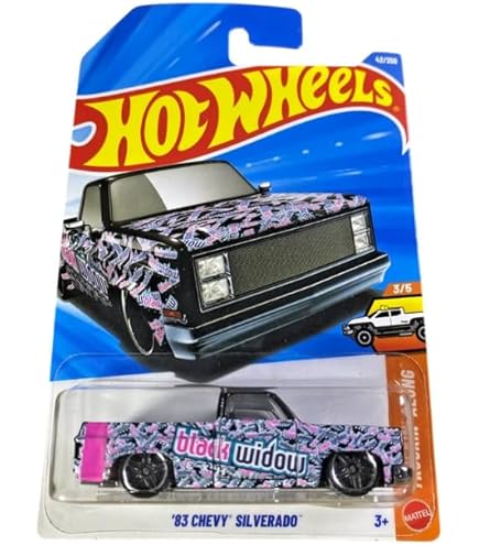 Amazon.com: Hot Wheels 83 Chevy Silverado, Blue, Then and Now 9/10