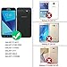 TJS Case for Samsung Galaxy J7 Sky Pro/Galaxy J7 Perx/Galaxy J7 V/Galaxy Halo/Galaxy J7 Prime, [Tempered Glass Screen Protector] Glitter Liquid Chrome Bump Hybrid Shockproof Motion Armor (Pink)