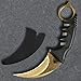 Andux Karambit Camping Hunting Tool with Cord ZD-01 (Golden)