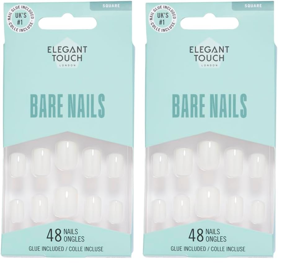Elegant Touch Bare Nails Square (Pack of 2)