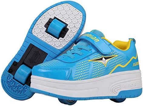 ローラーシューズ スニーカー 子供用 キッズシューズ スポーツ かっこいい 耐磨 有名な 2輪タイプ 運動靴 人気