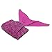 AmyHomie Mermaid Tail Blanket, Crochet Mermaid Blanket for Adults Soft All Seasons Sleeping Blankets Gift for Teen Girls Women(Rainbow,Adults)