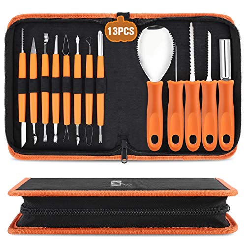 CHRYZTAL Pumpkin Carving Kit Tools Halloween 13PCS