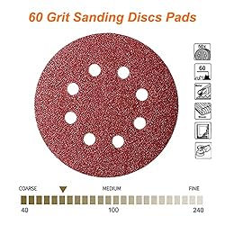 50Pcs 125mm 8 Holes Sanding Discs Pads Sanding