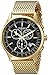 Akribos Men's Chronograph Watch - Analog Watch Dial with Date Tachymeter and Mesh Bracelet