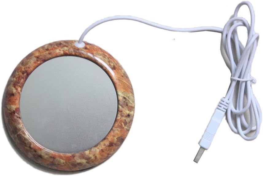 Desktop USB Heated Coffee Tea Mug Warmer (Marble)