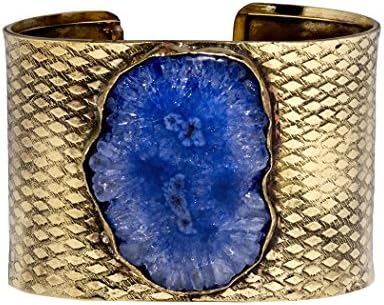 Mela Artisans MACU086 Lagoon Cuff, Blue