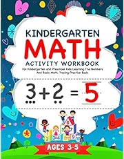 Kindergarten Math Activity Workbook: For Kindergarten and Preschool Kids Learning The Numbers And Basic Math. Tracing Practice Book. | Ages 3-5 (Kindergarten Math Workbook)