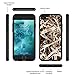 True Color Case Compatible with iPhone 7 Case, Camo iPhone 8 Case, Real HD Camo Tree Grass Straw Hybrid Hard Back Cover + Soft Slim Durable Protective Shockproof Rubber TPU Bumper - Black
