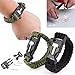 HappClam Camping Survival Combo Kit 2-Paracord Wristbands Plus Whistle Kit w Compass Flashlightthumb 1